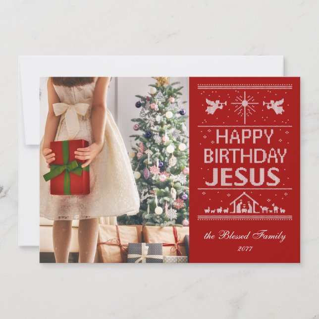 Carte Douleur moche Joyeux Anniversaire Jésus Christian  (Devant)