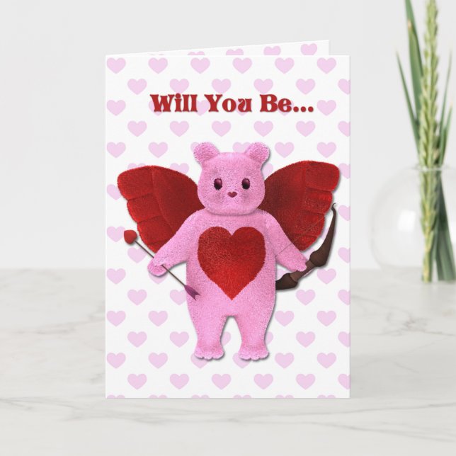 Carte d'ours cupide (Devant)