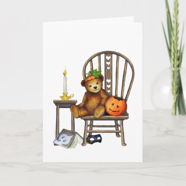 Carte d'ours de Halloween (Devant)