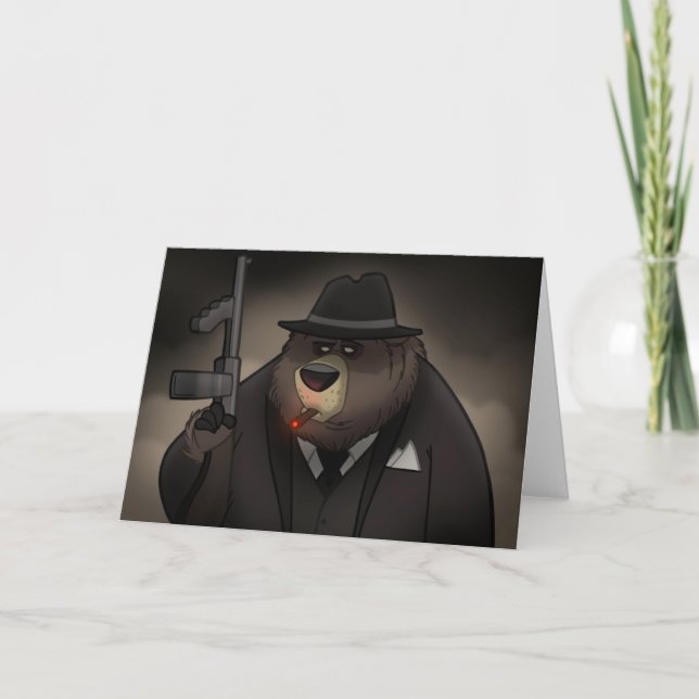 Carte d'ours Gangster (Devant)