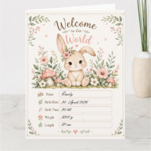 Doux design de bébé lapin avec champs de données d