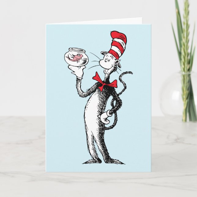 Carte Dr Seuss | Chat dans le Casquette & Krinklebine (Devant)