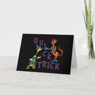 Carte Dr. Seuss Graphisme Halloween « Tour de passe-pa