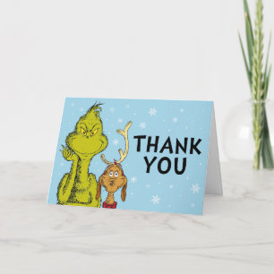 Carte Dr Seuss   Grinch hiver Merci d'anniversaire