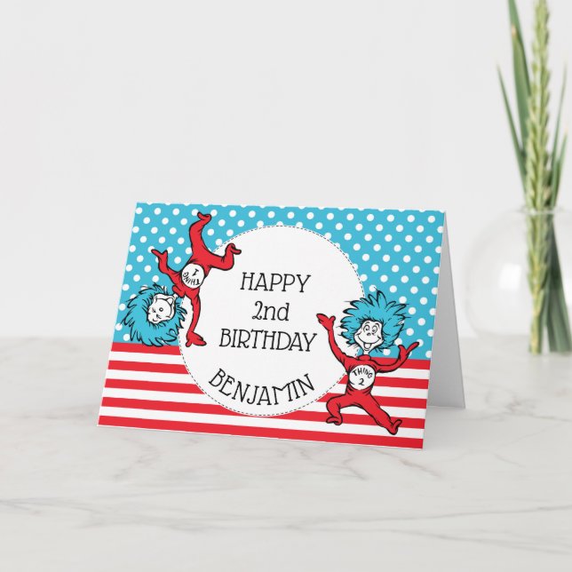 Carte Dr. Seuss | Joyeux Anniversaire ! (Devant)