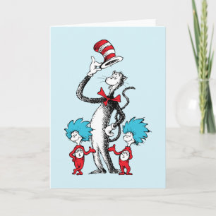 Carte Dr. Seuss Le Chat dans le Chapeau, Chose Un et C