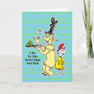 Carte Dr. Seuss Les Œufs verts au jambon Ami et Sam-