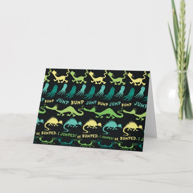Carte Dr Seuss | Motif Hallowen "Bump Jump" (Devant)