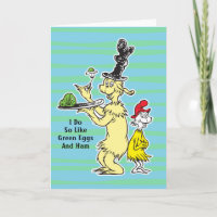 Dr Seuss | Oeufs verts et jambon | Ami et Sam-I-Am