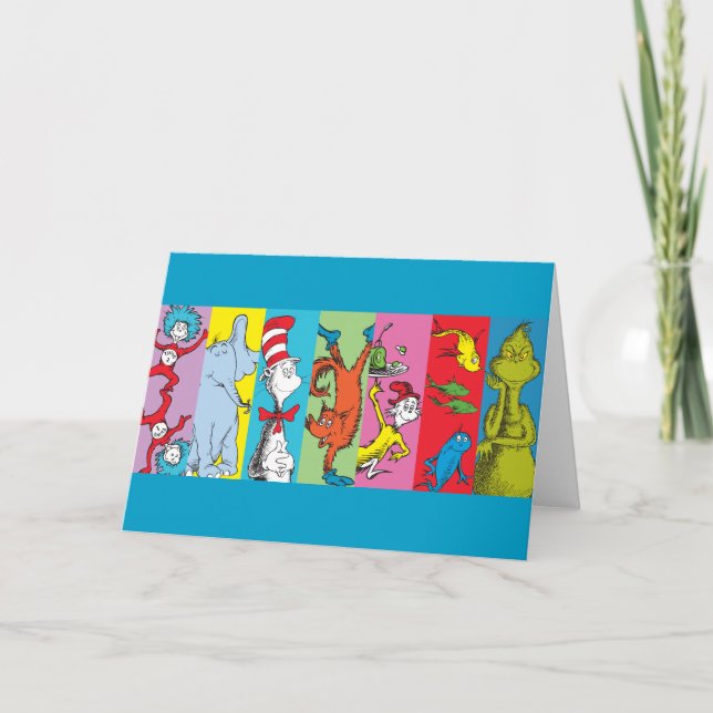 Carte Dr Seuss | Tranche de caractères (Devant)