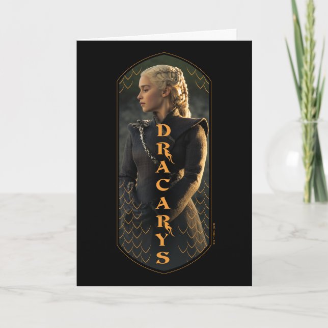 Carte "Dracarys" Daenerys Targaryen Graphic (Devant)