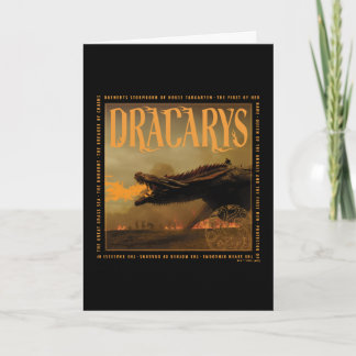 Carte "Dracarys" Drogon Breathing Fire Graphic