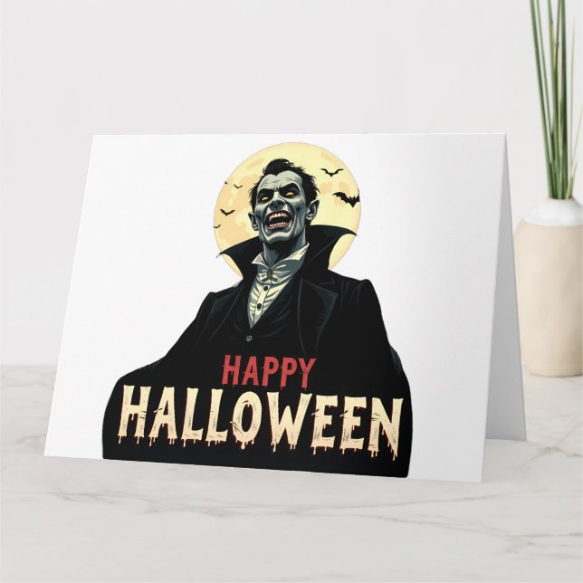Carte Dracula vous souhaite une nuit Éffrayante (Devant)