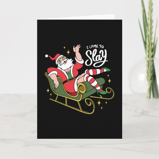 Carte Drag Queen Père Noël (Devant)