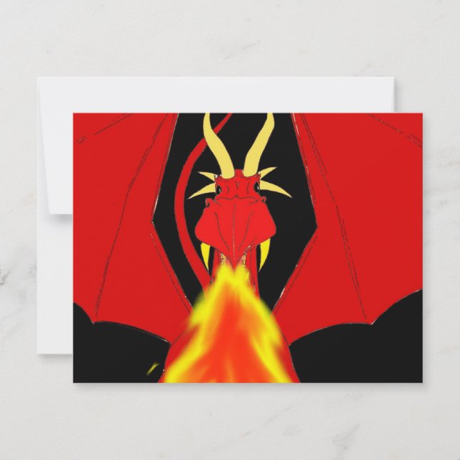 Carte Dragon de Respiration Red Fire (Devant)