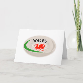 Carte Dragon gallois de Rugby Ball Wales
