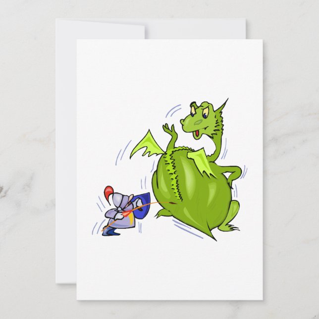 Carte Dragon moyen Posé par Chevalier (Devant)
