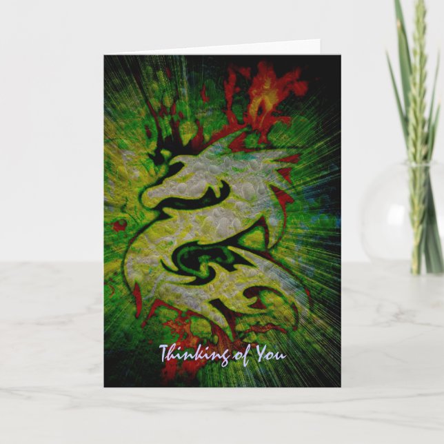 Carte Dragon Pensée pour Vous (Devant)