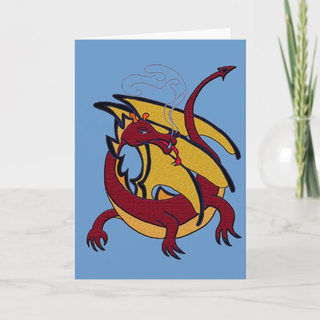 Carte Dragon rouge (Devant)