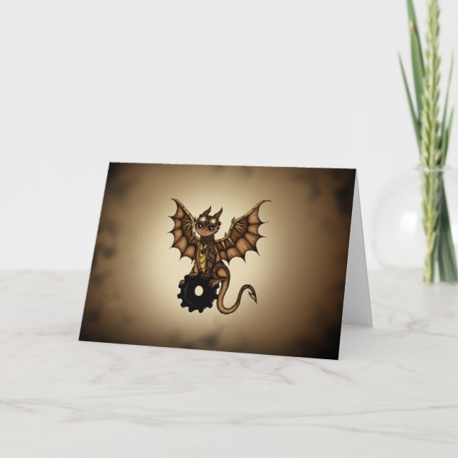 Carte Dragon Steampunk (Devant)