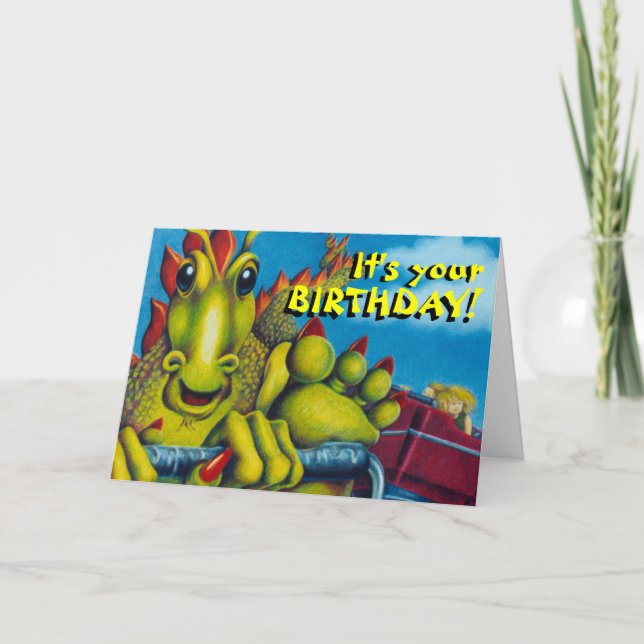 Carte dragon sur dessous de verre à rouleaux, C'est votr (Devant)