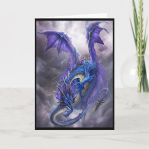 Carte Dragon tempête bleue