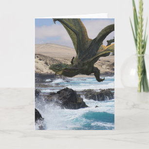 Carte Dragon vert sur la côte
