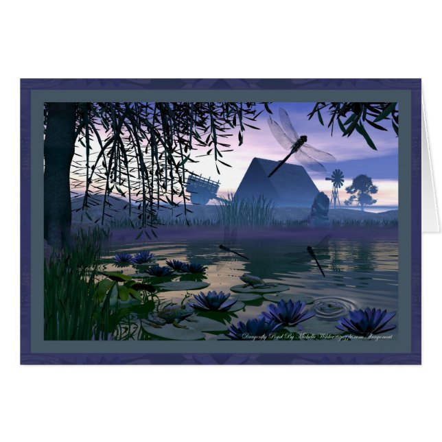 Carte Dragonfly Pond (Devant horizontal)