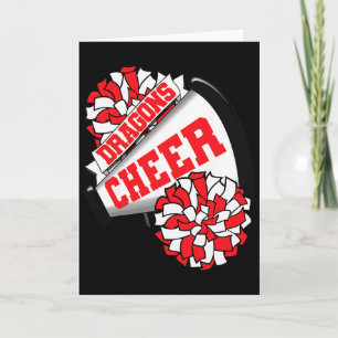 Carte Dragons Cheer Ck Esprit De Cheerleading À L'école 