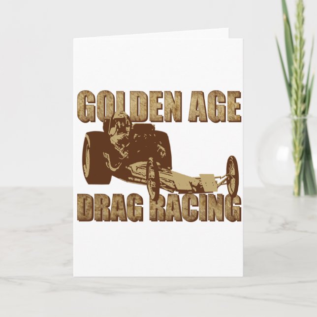 Carte dragster de traîneau à traîneau de l'âge d'or (Devant)