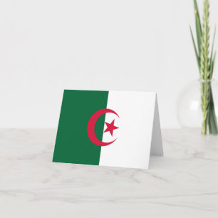 Carte Drapeau algérien