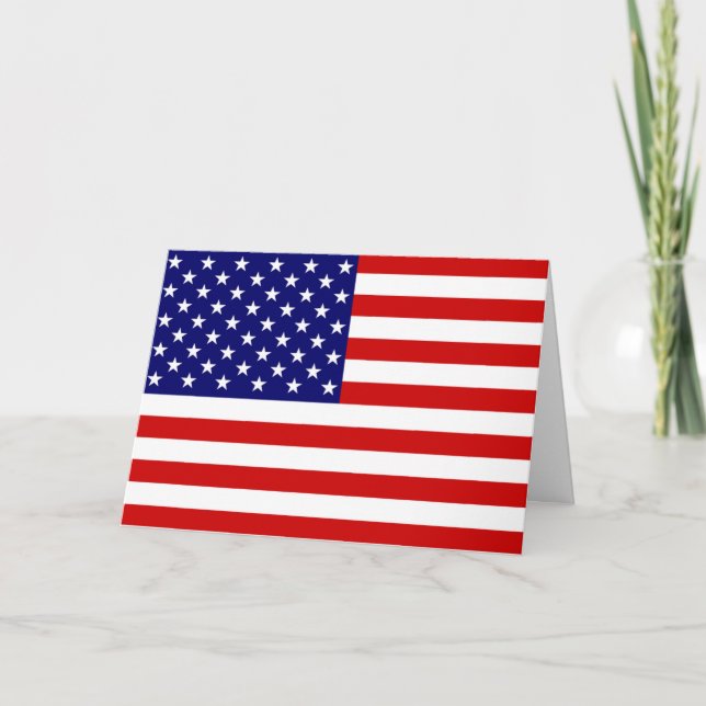 Carte Drapeau américain (Devant)