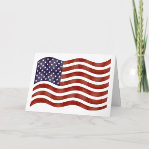 Carte drapeau américain