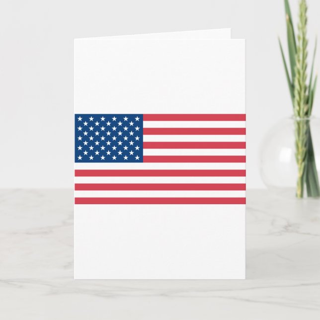 Carte Drapeau américain (Devant)
