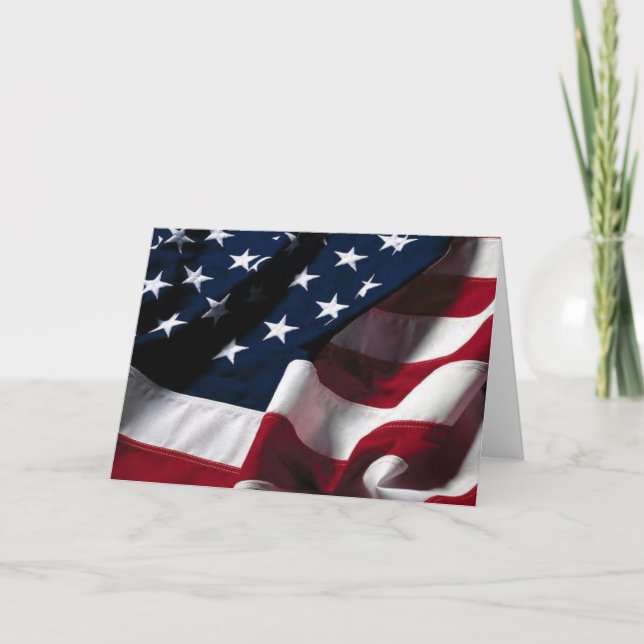 Carte Drapeau américain (Devant)