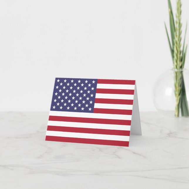 Carte Drapeau américain (Devant)