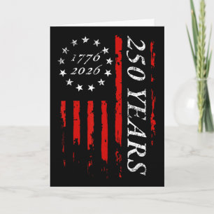 Carte Drapeau américain Betsy Ross 13 étoiles 250 ans 4 