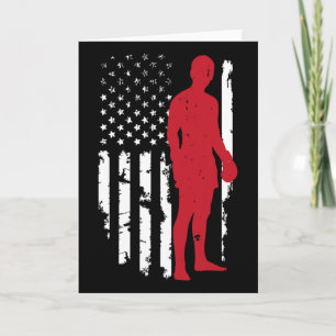 Carte Drapeau américain de boxe Usa Kickboxing Patriotiq