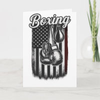 Drapeau américain de boxe vintage rétro
