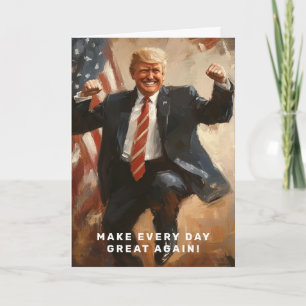 CARTE DRAPEAU AMÉRICAIN DE DONALD TRUMP