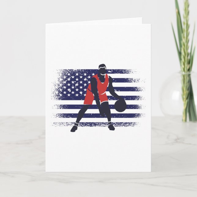 Carte Drapeau américain du vanneur de basket-ball Jersey (Devant)