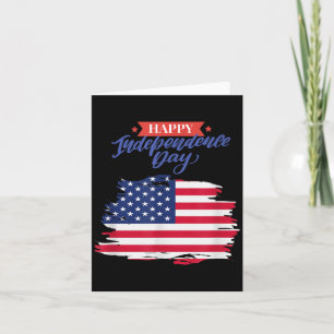 Carte Drapeau Américain Fête de l'Indépendance 4 juillet