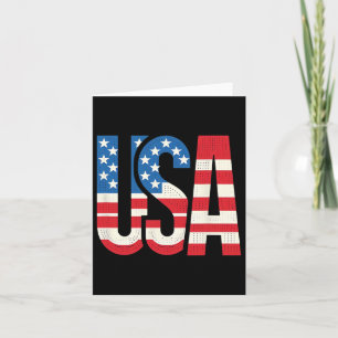 Carte Drapeau américain Patriotique US 4 juillet