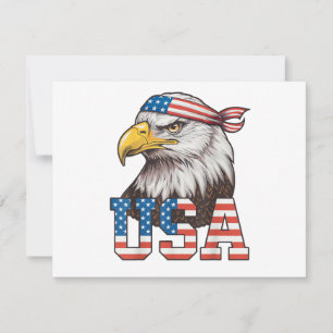 Carte Drapeau américain USA Hommes Femmes Enfants Aigle 
