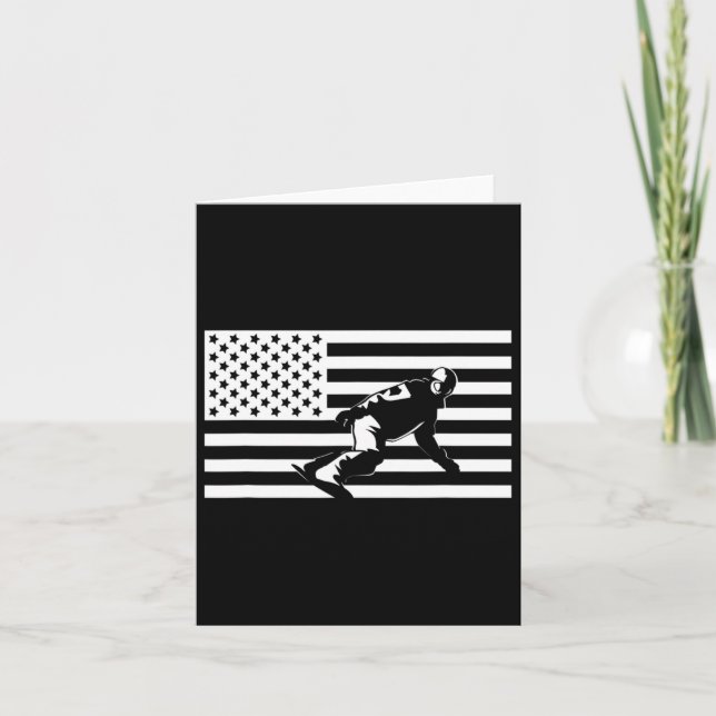 Carte Drapeau américain Vêtements de snowboard - Snowboa (Devant)
