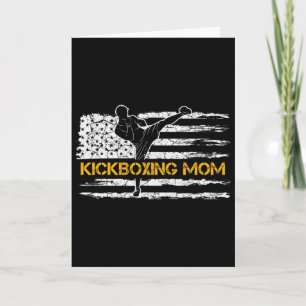 Carte Drapeau américain vintage Mma kickboxing Fighter M