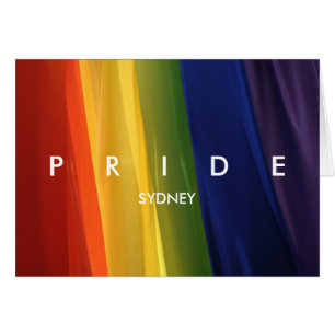 Carte drapeau arc-en-ciel PRIDE