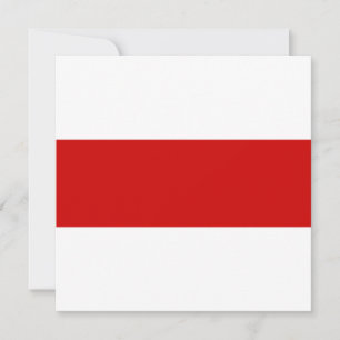 Carte Drapeau biélorusse (rouge et blanc)
