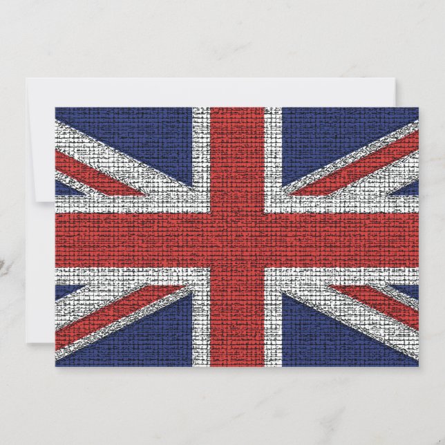 Carte Drapeau britannique en lambeaux (Devant)