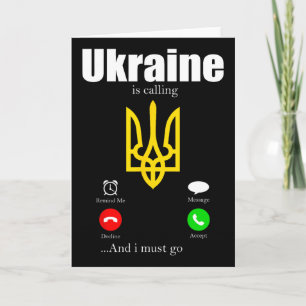 Carte Drapeau cadeau Ukraine Ukraini Kiev Ukrainien Ukra